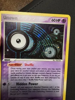 Pokemon TCG Unown I Holo Card I /28 Rare EX Unseen Forces LP - Image 4