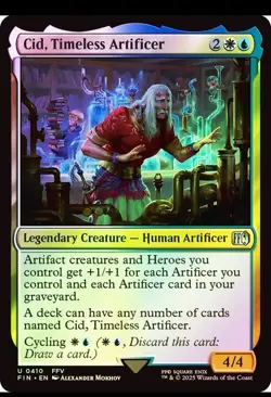 Cid, Timeless Artificer Foil FIN 410 Uncommon MTG - Image 1