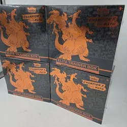 2020 POKEMON CARD GAME CHAMPION'S PATH ETB ELITE TRAINER BOX FACTORY SEALED (x4) - Image 3