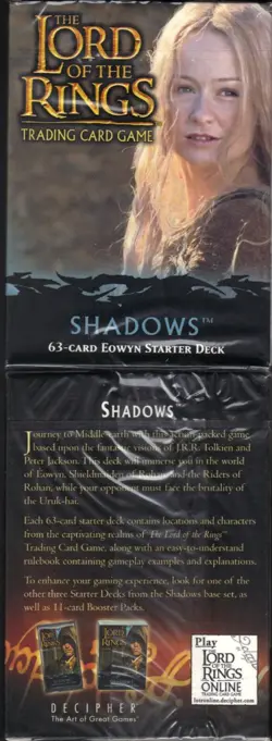 Lord of the Rings TCG Shadows Starter Deck Eowyn 63-card LOTR CCG Sealed deck - Image 1
