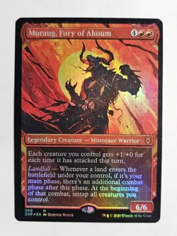 Moraug, Fury of Akoum (Showcase) Zendikar Rising Foil MTG LP-NM Magic Card - Image 1