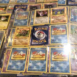LOT 600+ VINTAGE LATE 90's POKEMON CARDS CHARMANDER KOFFING PIKACHU TRAINERS + - Image 5