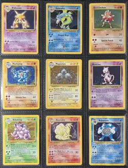 Pokemon 1999 Base Set 90% Complete 92/102 Cards - Image 1
