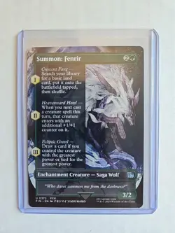 Summon: Fenrir (Borderless) - Final Fantasy - NM - MTG Magic - Uncommon - Image 1
