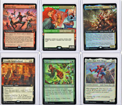 Spider Man Magic The Gathering rare Card Lot 6 Cards Foil and Regular - Image 1