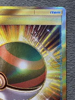 Nest Ball 158/149 Full Art Secret Rare Holo Textured Sun & Moon Pokemon Card - Image 3