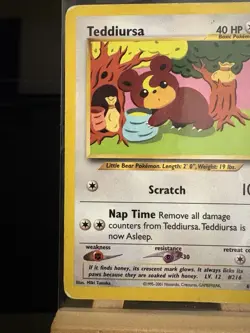 TEDDIURSA - 65/75 Neo Discovery LP/MP - Regular Uncommon - Pokemon TCG Card - Image 2
