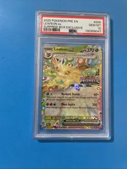 Pokemon Cards Leafeon ex 006/131 Prismatic Evolutions STAMPED - PSA 10 GEM MINT - Image 3