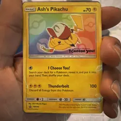 Pokemon Ash's Pikachu - SM108 - Promo Choose You Movie Card SEALED - Image 1