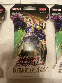 Yu-Gi-Oh Doom of Dimensions 1 Foil Card In Every 9 Cards Pack New Sealed 5 Lot - Image 2