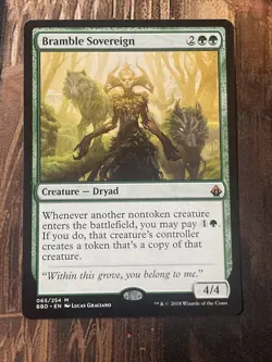 Bramble Sovereign Battlebond Green Mythic Rare MTG CARD - Image 1