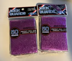 100 Amethyst Purple BCW Deck Guards Gaming MTG Pokemon Game Card Sleeves TCG - Image 1