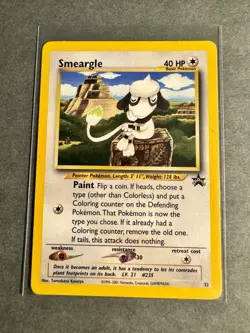 Smeargle 32 WOTC Promos Black Star Promo Pokemon Card LP/MP - Image 1