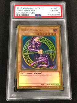 Yugioh Dark Magician MAGO-EN002 1st PSA 10 Graded! - Image 1