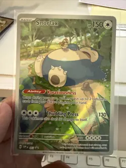 Pokemon Snorlax 051 SV Scarlet & Violet Promo Cards Holo Full Art - Image 1