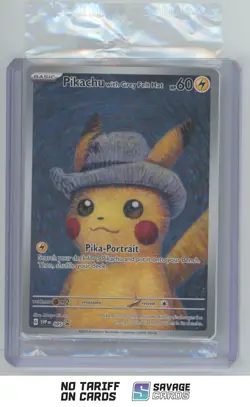 2023 POKEMON X VAN GOGH WITH GREY FELT HAT MULTI-CARD PACK Pikachu - Image 1