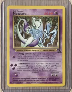 Mewtwo Promo Card 12/53 WOTC Regular MP/MP - Image 1