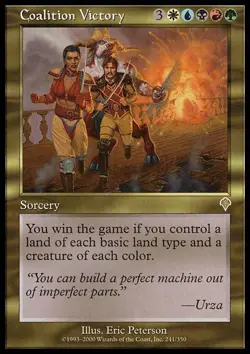 Moderate Play, English MTG Regular Coalition Victory Invasion Magic the Gatherin - Image 1