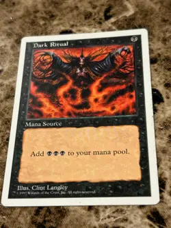 DARK RITUAL Magic MTG 5th Edition MP - Image 1