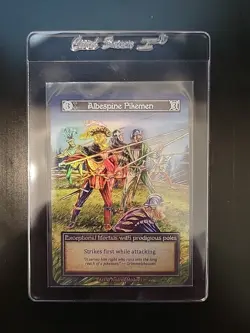 Albespine Pikeman Sorcery Contested Realm Alpha Exceptional Foil - Image 1