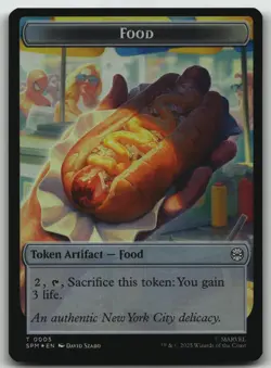 Food // Robot Double-Sided Token FOIL T Marvel's Spider-Man 5 // 6 NM - Image 2