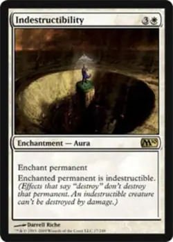 MTG Indestructibility, Magic 2010, Heavily Played, English - Image 1