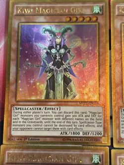 4x 🥝 Kiwi Magician Girl MVP1-ENG16 -Gold Rare NM - Yugioh TCG - Image 2