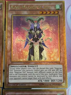 4x 🥝 Kiwi Magician Girl MVP1-ENG16 -Gold Rare NM - Yugioh TCG - Image 3