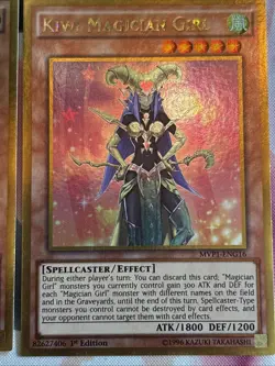 4x 🥝 Kiwi Magician Girl MVP1-ENG16 -Gold Rare NM - Yugioh TCG - Image 4