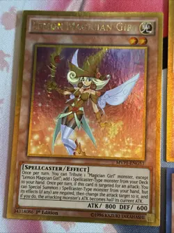 3X 🍋 Lemon Magician Girl - MVP1-ENG51 - Gold Rare 1st Edition YuGiOh Cards +1 - Image 2