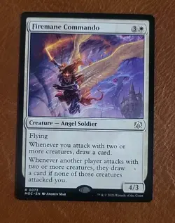 NM Extended Art Firemane Commando #081 March of the Machines Commander MOC - Image 1