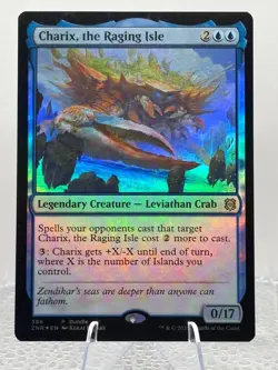 Charix, The Raging Isle - Zendikar Rising - Foil - Blue Leviathan Crab - Image 1