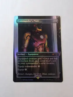 Commander's Plate (1733) (Rainbow Foil) Secret Lair Drop Foil NM!!! - Image 1