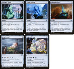 IKORIA CRYSTAL SET of 5 ~mtg NM-M EDH Artifact Mana Unc Great for Commander - Image 1