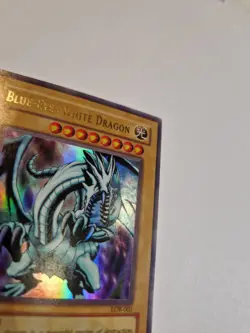 Blue-Eyes White Dragon LOB-001 Ultra Rare Original Print OG NA Yugioh Card - Image 2
