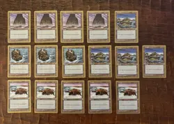 Island Magic the Gathering 1998 World Championship Seattle Gold Border LP Lot 16 - Image 1
