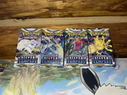 Silver Tempest Booster Pack Bundle - Pokemon - 4 Packs - Sealed - Surprise Card! - Image 2