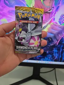 Pokemon Diamond & Pearl Great Encounters Booster Pack Factory Sealed Palkia Art - Image 1