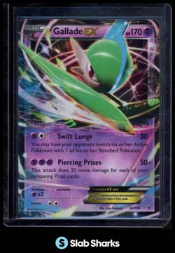 2015 POKEMON XY ROARING SKIES #34/108 GALLADE HOLO - Image 1
