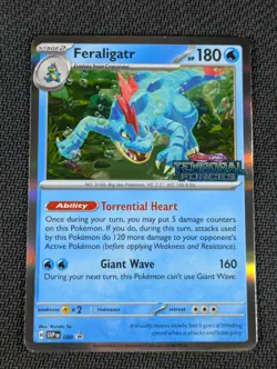 Feraligatr Pokemon Temporal Forces Prerelease Stamped Promo 089 - Image 1