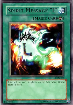 Yu-Gi-Oh TCG Spirit Message "L" Labytinth Of Nightmare LON-092 Unlimited Rare LP - Image 1