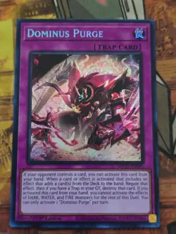 Yugioh - Dominus Purge MP25-EN095 Prismatic Secret Rare NM 1st Ed - Image 1