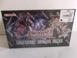 FACTORY SEALED 2020 YU GI OH LEGENDARY DRAGON DECKS BOX TCG KONAMI ID#4 - Image 1