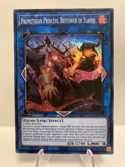 Yu-Gi-Oh Promethean Princess, Bestower of Flames RA03-EN050 Super Rare 1st Ed NM - Image 1