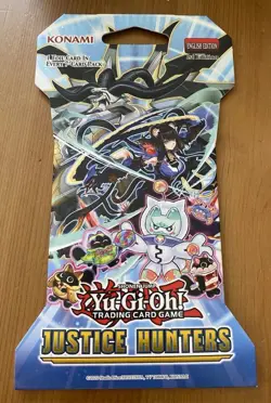 Yu-Gi-Oh Justice Hunters Sleeved Booster Pack English 1st Edition - Image 1