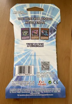 Yu-Gi-Oh Justice Hunters Sleeved Booster Pack English 1st Edition - Image 2