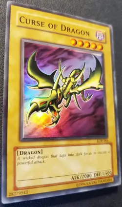 Yu-Gi-Oh! Curse of Dragon-LOB-066- HOLOFOIL LEGEND OF BLUE-EYES (2002) NM - Image 2