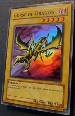 Yu-Gi-Oh! Curse of Dragon-LOB-066- HOLOFOIL LEGEND OF BLUE-EYES (2002) NM - Image 3