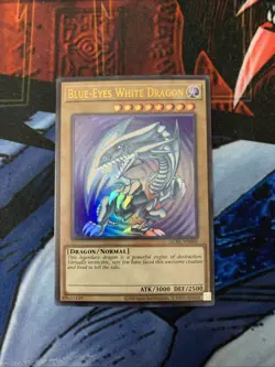 Yu-Gi-Oh Blue Eyes White Dragon LCKC-EN001 Ultra Rare Version 2 Unlimited NM - Image 1