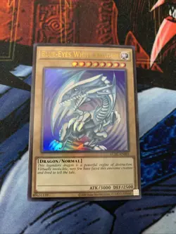 Yu-Gi-Oh Blue Eyes White Dragon LCKC-EN001 Ultra Rare Version 2 Unlimited NM - Image 2